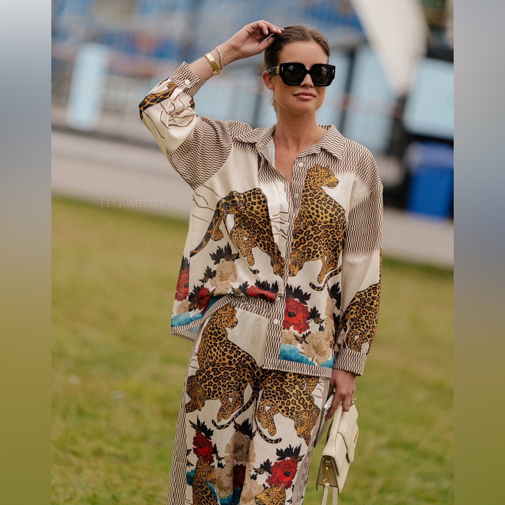 Leopard Print Women's pant set